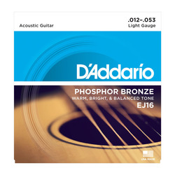 DAddario Ej16 Phos Bronze Lite Acoustic Guitar Strings