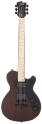 FGN JFL-FT-DE664-M-WNF J-Standard Flame Walnut Flat Electric Guitar Including Gig Bag*