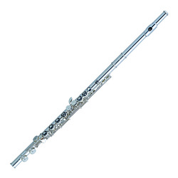 Pearl 665RE1R Sterling Silver Headjoint, Body and Footjoint with Silver Clad Keys