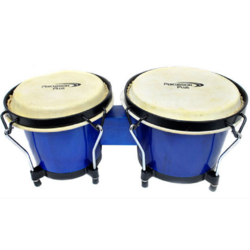 P. Plus PPB3BLUE Wood 6 and 7 Inch Blue Bongos with Bag
