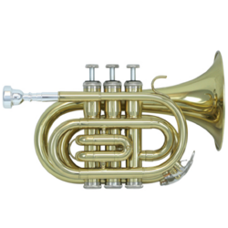 Schagerl SLPT700 Bb Pocket Trumpet with Mouthpiece and Case - Lacquered Finish