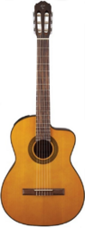 Takamine GC1 Series Acoustic Electric Classical Guitar with Cutaway in Natural Gloss Finish